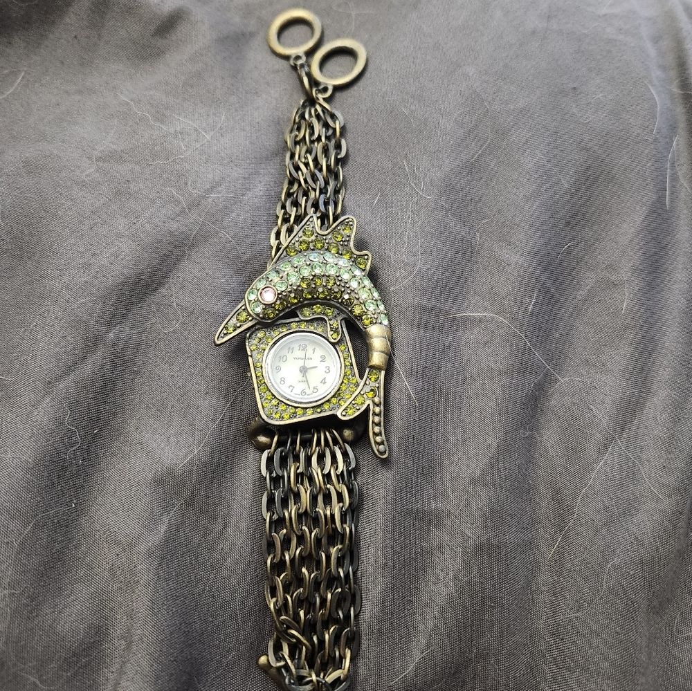 Old Versales Hummingbird (I think) pearl face watch